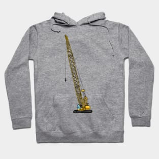 Dragline excavator cartoon illustration Hoodie